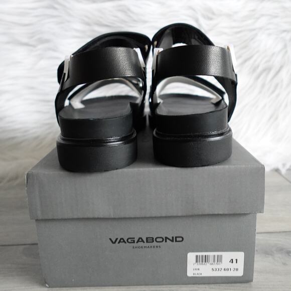 Vagabond Erin Black Strap Sandal Size 41 - Picture 11 of 14